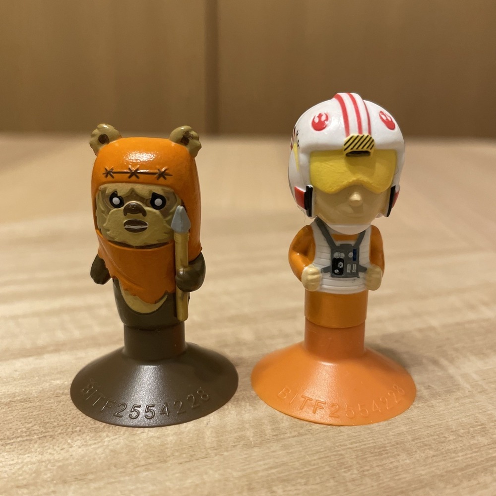 Star Wars Chibi Snapz Luke Skywalker X-Wing Pilot & Wicket Figures Lot